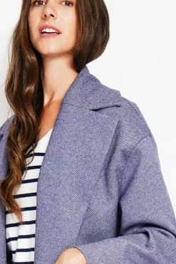 Manteau en Laine mélangée loup-Assuili Outlet