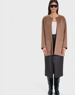 Femme Zapa Manteaux^Manteau en Laine mélangée Manoa camel