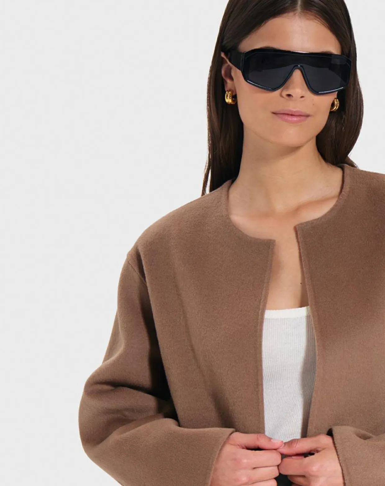 Femme Zapa Manteaux^Manteau en Laine mélangée Manoa camel