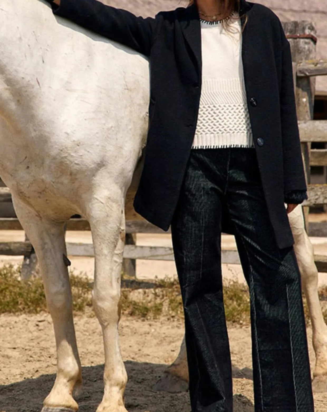 Femme Lauren Vidal Manteaux^Manteau en Laine mélangée Mirav noir