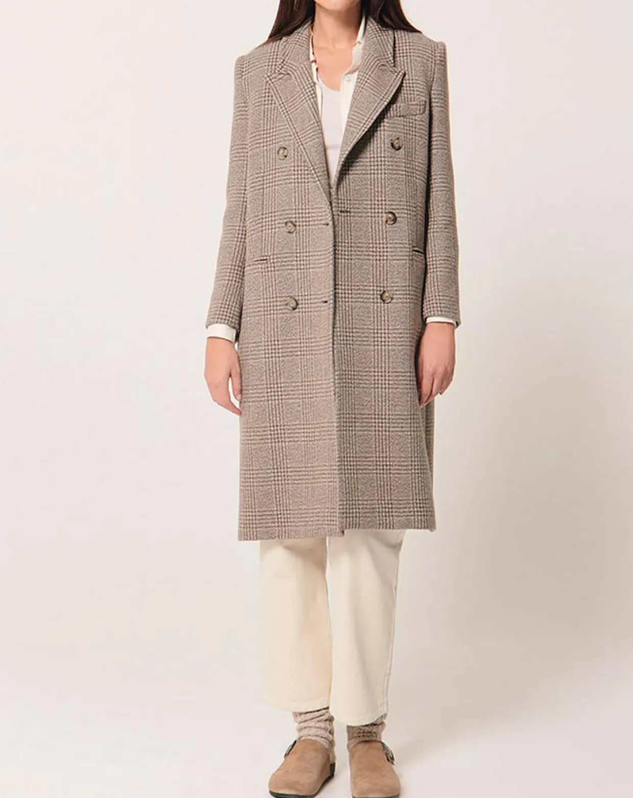 Femme Zapa Manteaux^Manteau en Laine mélangée Marc beige