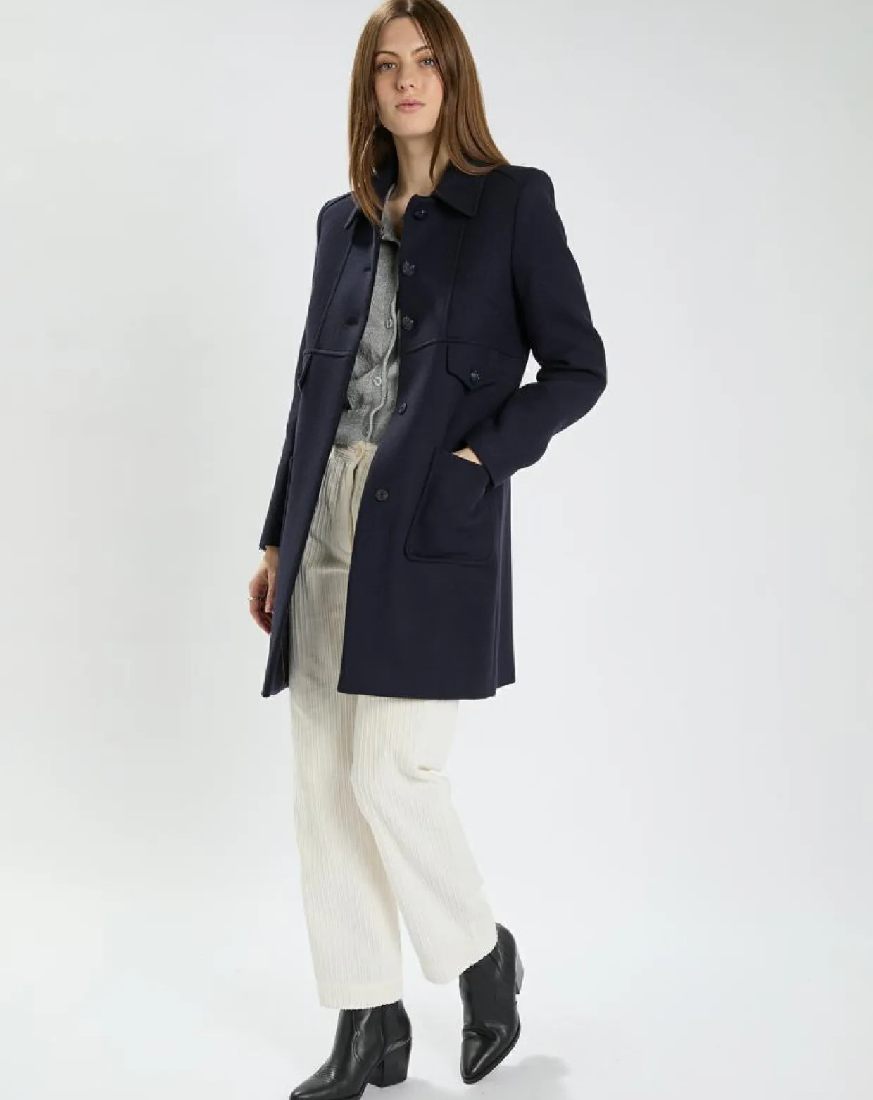 Manteau en Laine mélangée Maja nuit-Tara Jarmon Hot