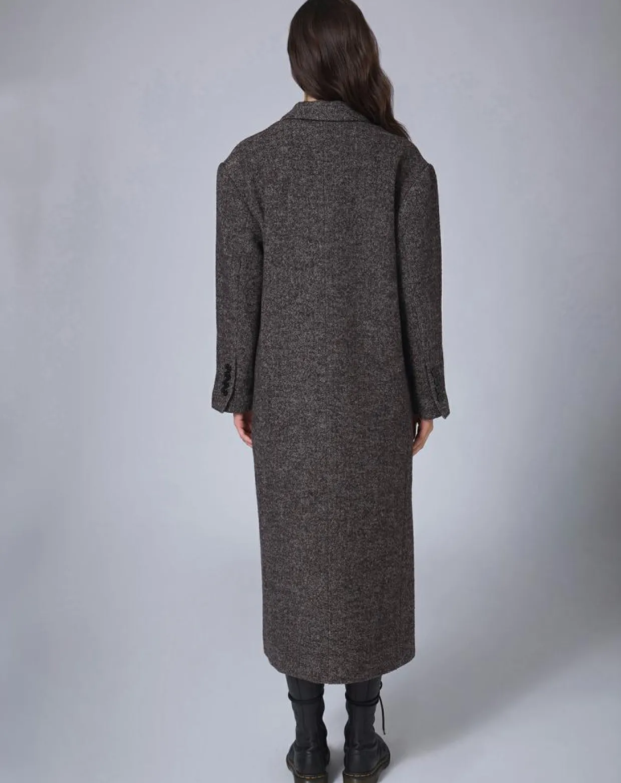 Femme Manoush Manteaux^Manteau en Laine mélangée Raymonde chocolat