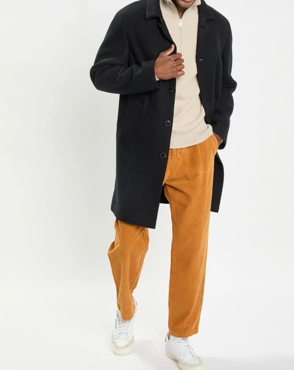 Manteau en Laine mélangée raglan noir-Marc O'Polo Outlet