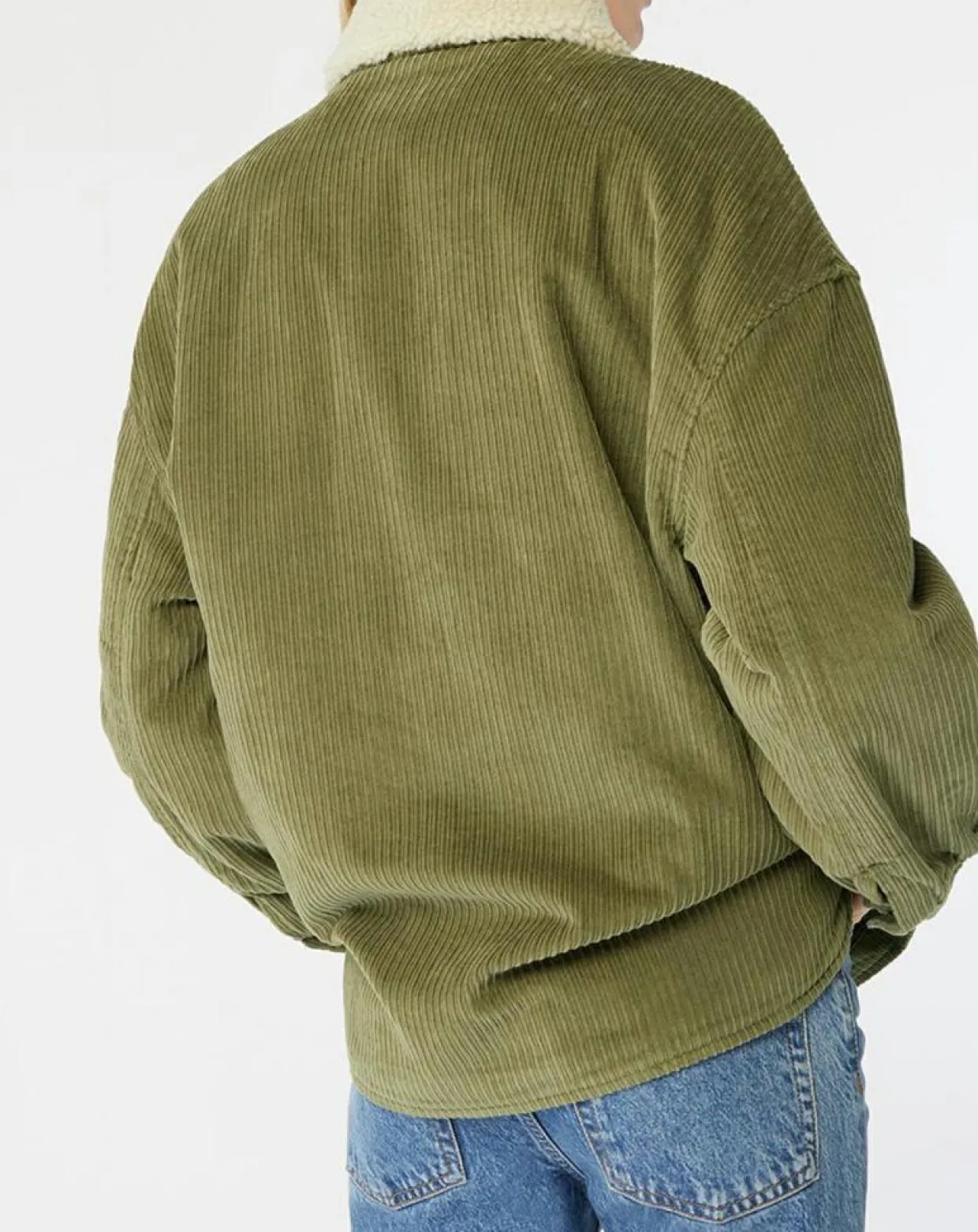 Manteau en Velours côtelé Lucky kaki-Billabong Clearance