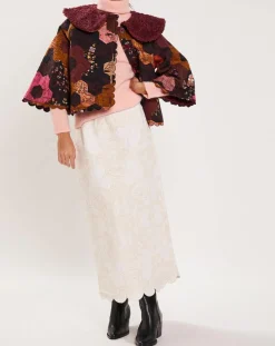 Femme Manoush Manteaux^Manteau fourré Médiéval Patchwork imprimé multicolore