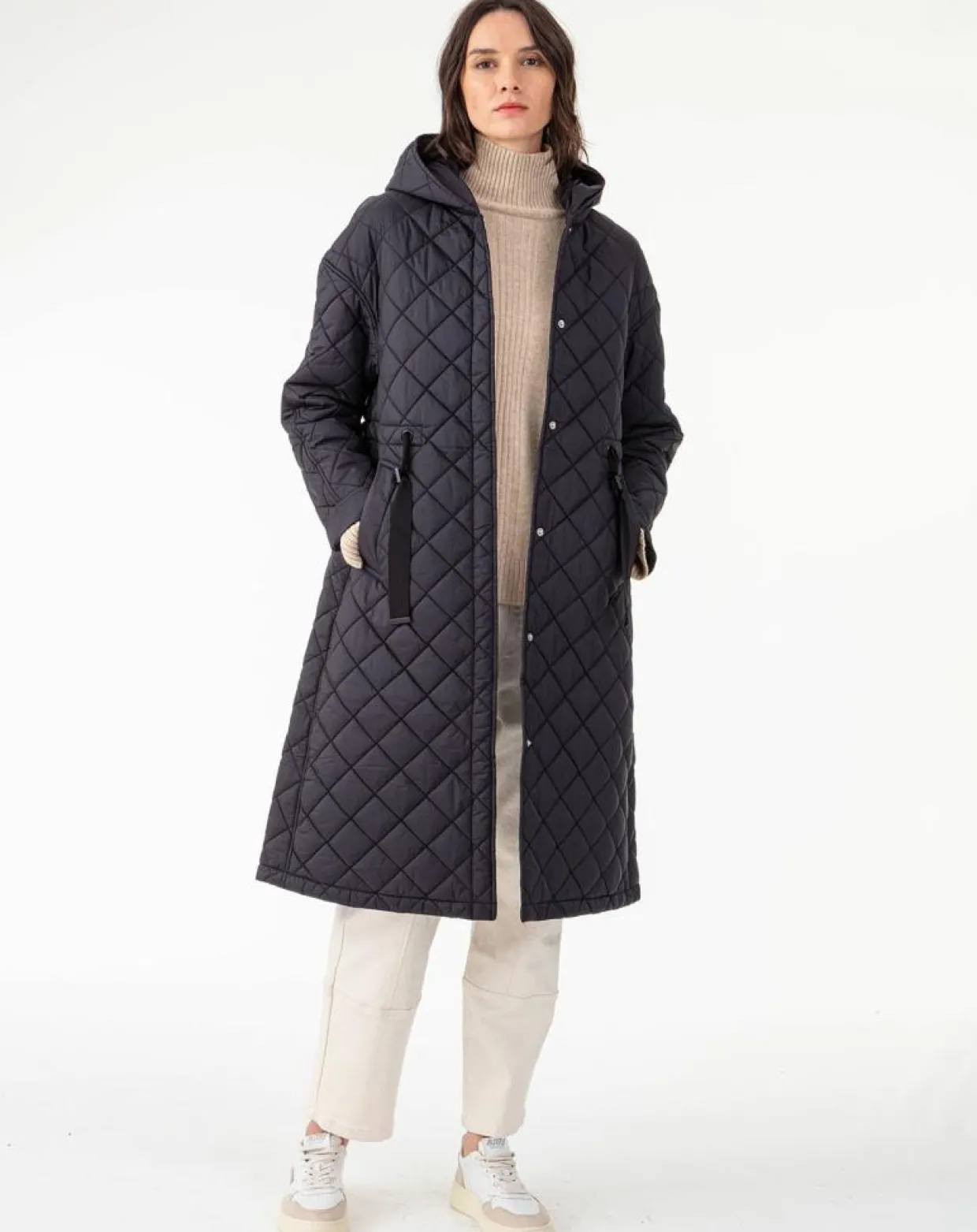 Manteau Harvey noir-Indies Best