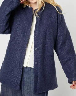 Manteau Lista marine-Karl Marc John Clearance