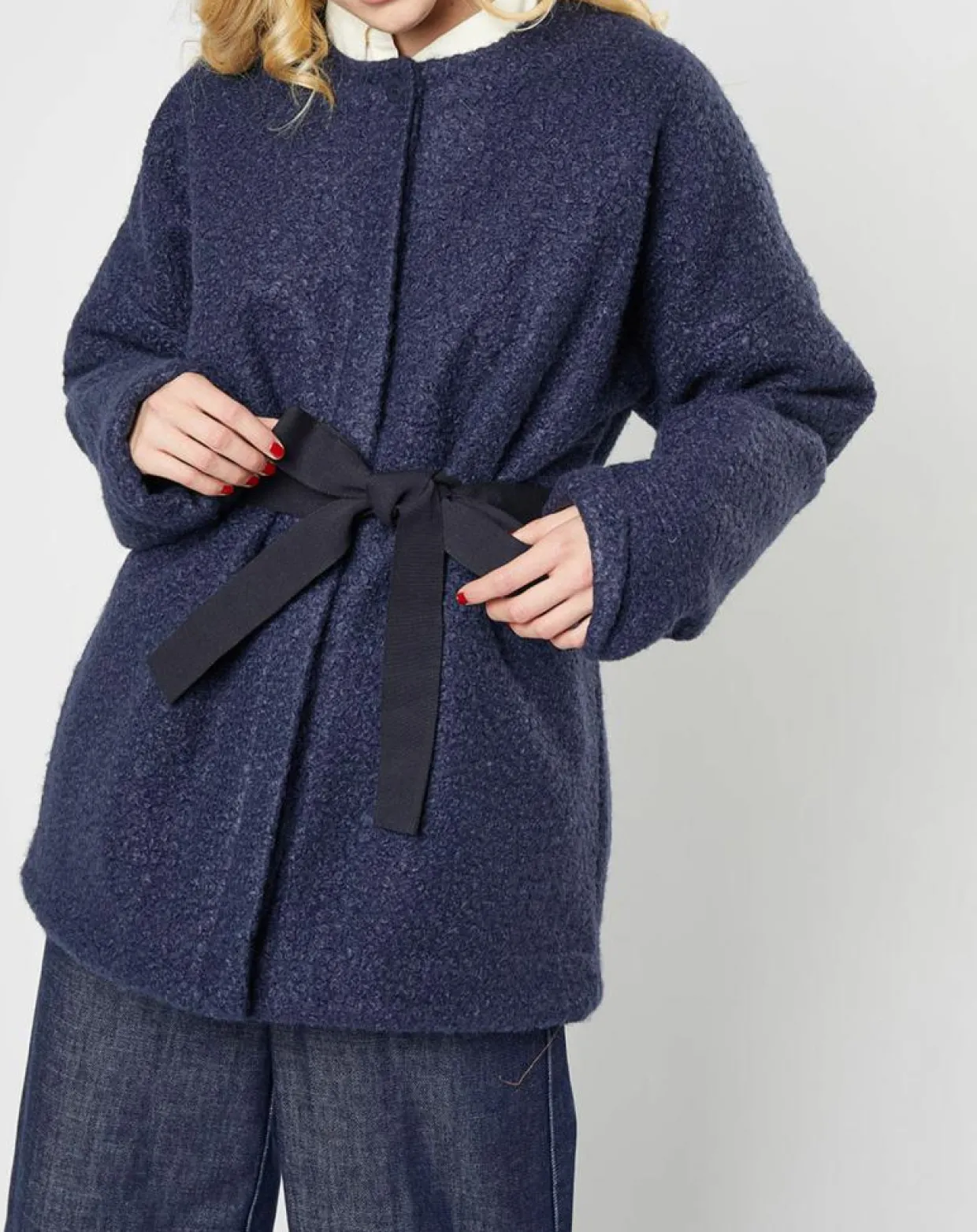 Manteau Lista marine-Karl Marc John Clearance