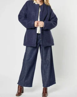 Manteau Lista marine-Karl Marc John Clearance