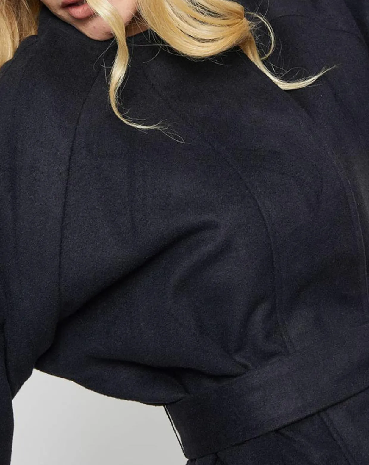 Manteau Livia ample noir-Karl Marc John Outlet
