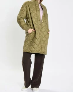 Manteau long matelassé kaki-Marc O'Polo Outlet
