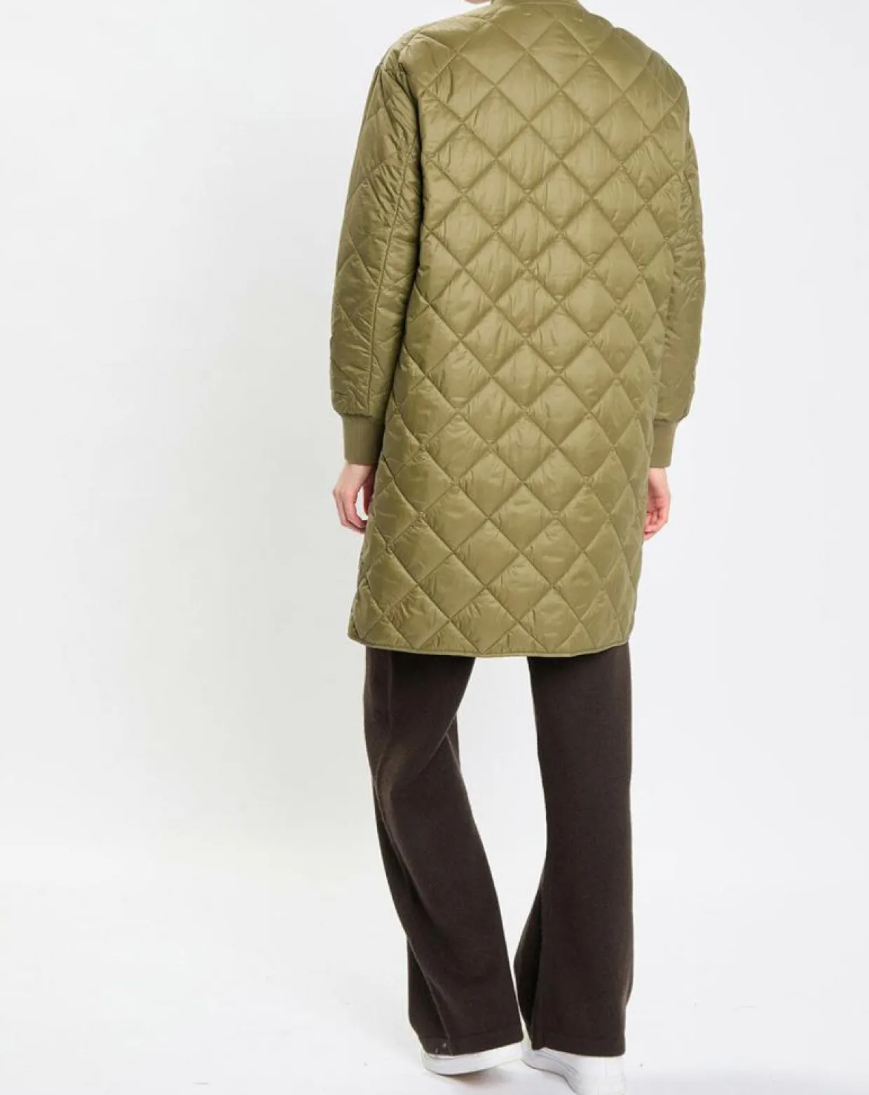 Manteau long matelassé kaki-Marc O'Polo Outlet