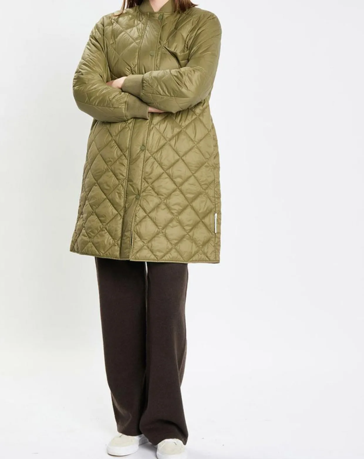 Manteau long matelassé kaki-Marc O'Polo Outlet