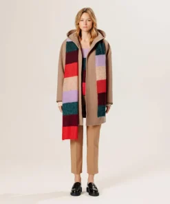 Femme Rodier Manteaux^Manteau Lucrezia 100% laine à capuche beige ficelle