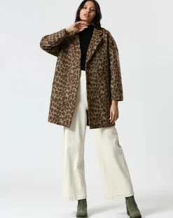 Manteau Melinda marron-The Korner Best