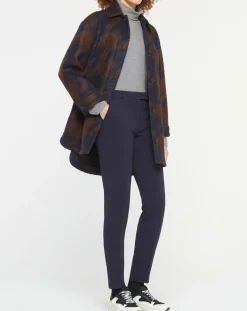 Femme MaxMara Studio Manteaux^Manteau mi-long en Mohair & Laine mélangés Sante marron/bleu