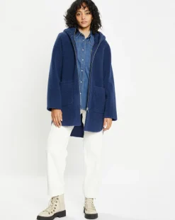 Femme Lou Andrea Manteaux^Manteau réversible en Fausse Fourrure Avi Mont indigo