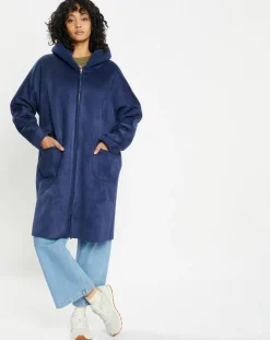 Femme Lou Andrea Manteaux^Manteau réversible en Fausse Fourrure 319 Mont indigo