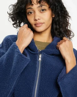 Femme Lou Andrea Manteaux^Manteau réversible en Fausse Fourrure 319 Mont indigo