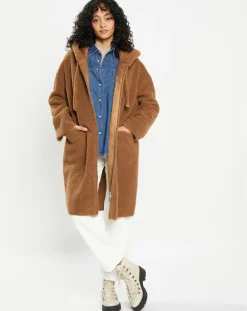 Femme Lou Andrea Manteaux^Manteau réversible en Fausse Fourrure 319S Mont toffee