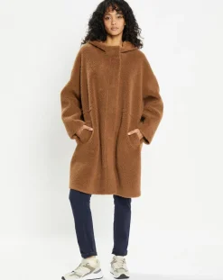 Femme Lou Andrea Manteaux^Manteau réversible en Fausse Fourrure Happy toffee