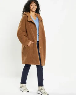 Femme Lou Andrea Manteaux^Manteau réversible en Fausse Fourrure Happy toffee