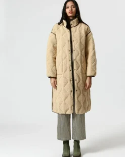 Manteau réversible Marie kaki/beige-The Korner Clearance