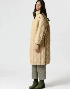 Manteau réversible Marie kaki/beige-The Korner Clearance
