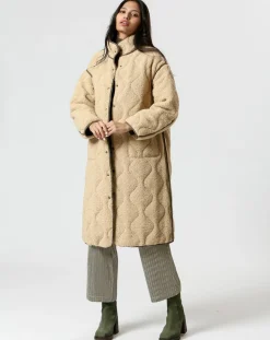 Manteau réversible Marie kaki/beige-The Korner Clearance