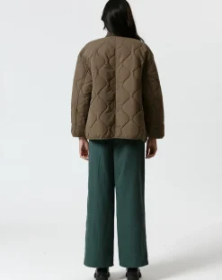Manteau réversible Virginie kaki/beige-The Korner Online