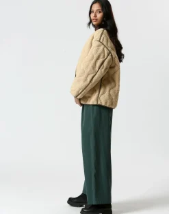 Manteau réversible Virginie kaki/beige-The Korner Online