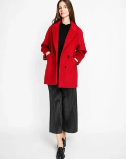 Manteau Sandra bordeaux-Assuili Clearance