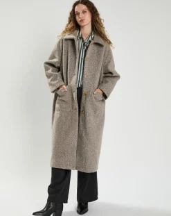 Femme The Korner Manteaux^Manteau Suzanne gris