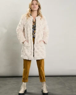 Femme Hartford Manteaux^Manteau Vani fausse fourrure beige