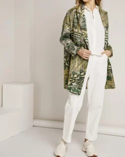 Manteau Victoria à motifs vert-See u Soon New