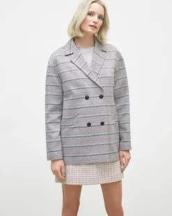 Femme Caroll Manteaux^Manteau Ville Louison bleu marine