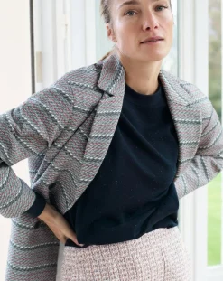 Femme Caroll Manteaux^Manteau Ville Louison bleu marine