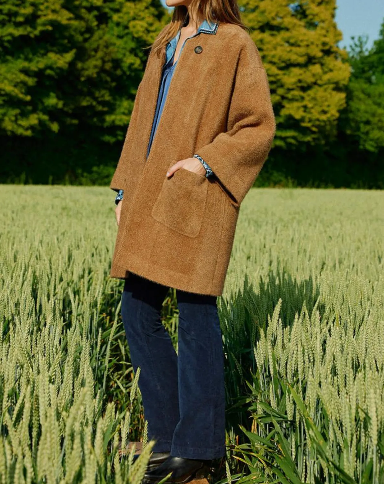 Femme Lauren Vidal Vestes, Blousons^Manteau Zana camel