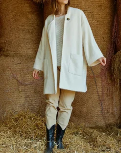 Femme Lauren Vidal Vestes, Blousons^Manteau Zana crème