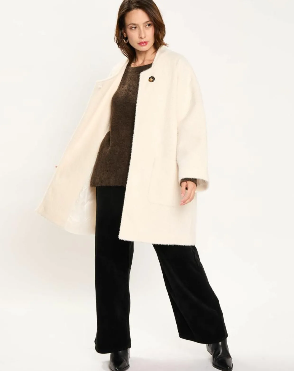 Femme Lauren Vidal Vestes, Blousons^Manteau Zana crème