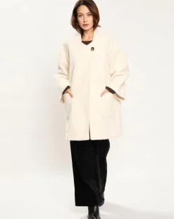 Femme Lauren Vidal Vestes, Blousons^Manteau Zana crème