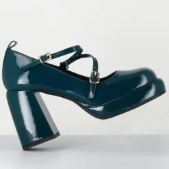 Femme Garrice Lab Sandales À Talons^Mary Jane en Cuir abra bleues - Talon : 8cm