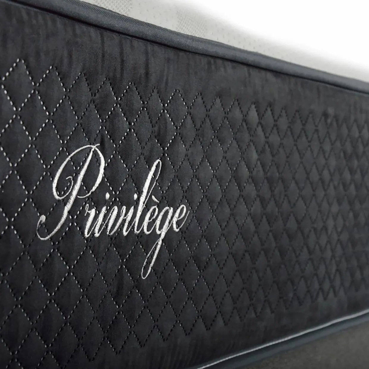Matelas Mémoire de forme Privilège anthracite/blanc - 140x200 cm-Bellecour New