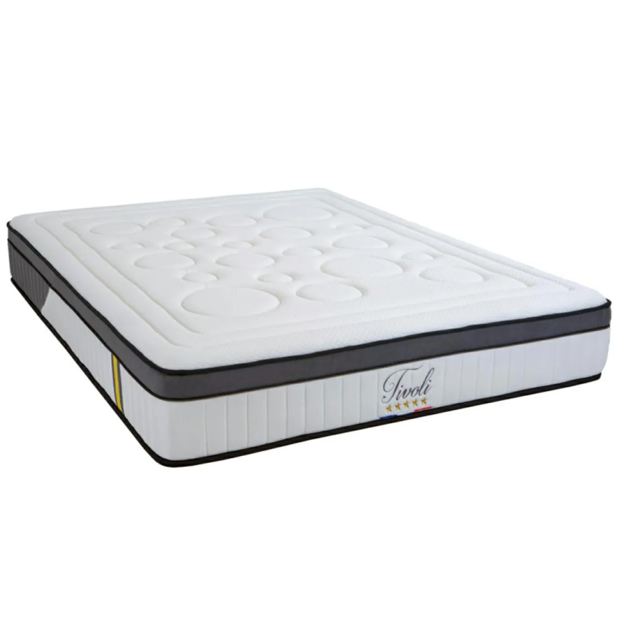 Matelas Tivoli Mémoire de forme et Mousse Supersoft blanc - 180x200 cm-Bellecour Hot