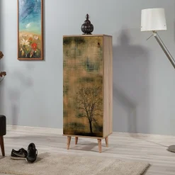 Meuble à chaussure Filinta sonomo - 50x128x38 cm-Wooden Art