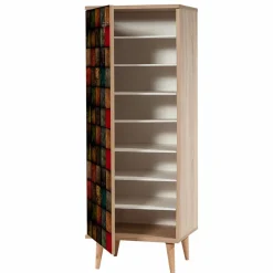 Meuble à chaussures Filinta multicolore - 50x128x38 cm-Wooden Art Sale