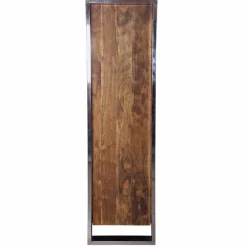 Bois & Chiffons Tables^Meuble haut structure inox Acacia Stainless III Marron - 140x45x160 cm