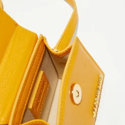 Femme Jacquemus Sacs^Micro sac à main en Cuir Le Chiquito orange - 12x9 cm