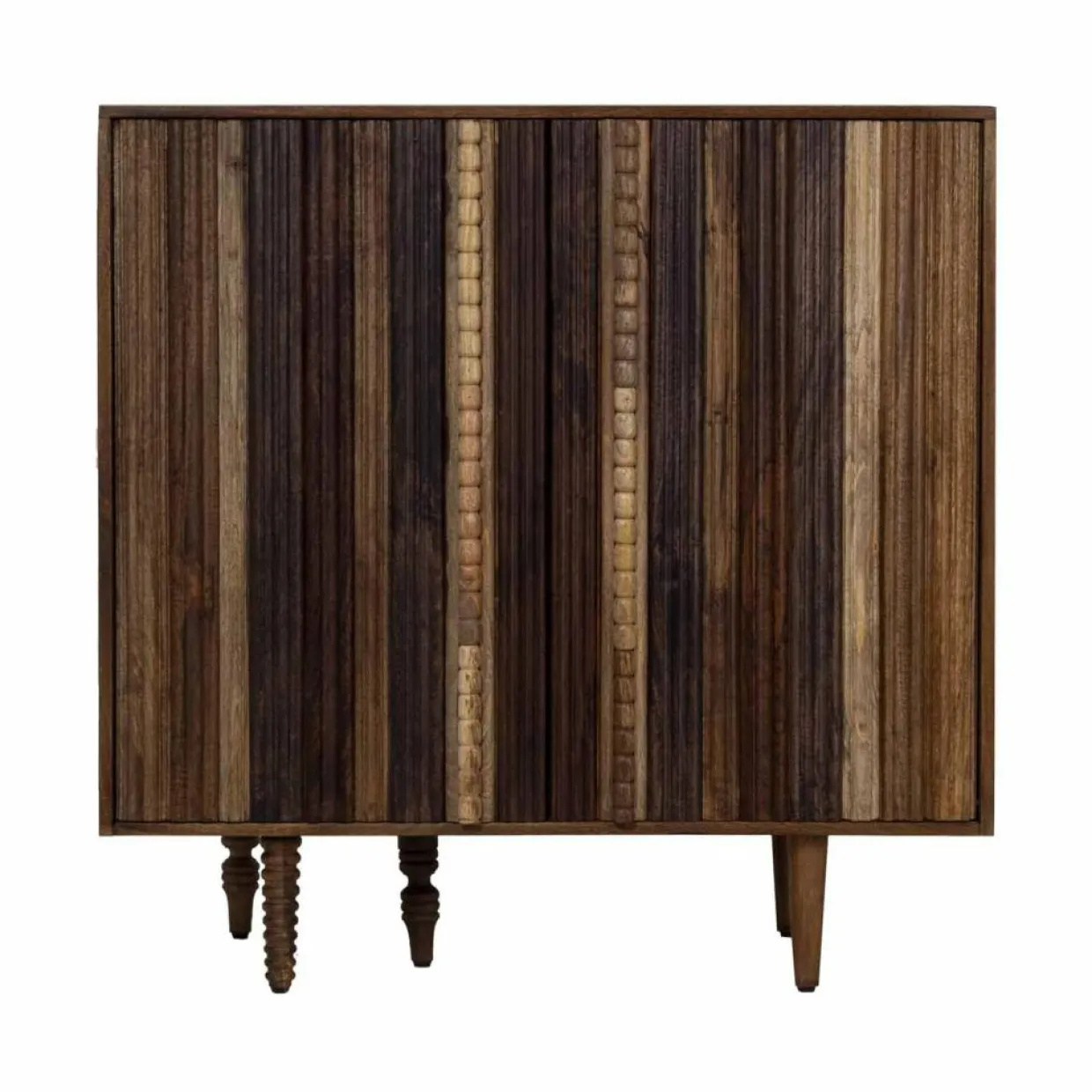 Bois & Chiffons Meubles De Rangement^Mini bar 2 portes Manguier Ramon Naturel - 100x45x100 cm